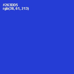 #263DD5 - Dark Blue Color Image