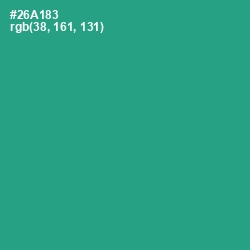 #26A183 - Jungle Green Color Image