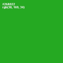 #26A922 - Forest Green Color Image