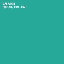 #26A998 - Jungle Green Color Image