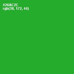 #26AC2C - Forest Green Color Image