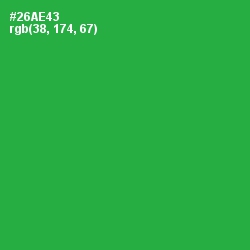 #26AE43 - Sea Green Color Image