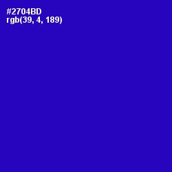 #2704BD - Blue Gem Color Image