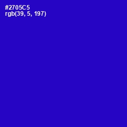 #2705C5 - Dark Blue Color Image