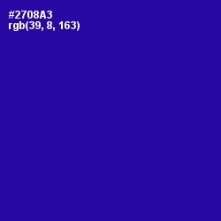 #2708A3 - Blue Gem Color Image