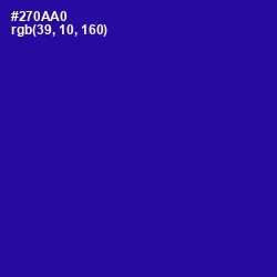 #270AA0 - Blue Gem Color Image