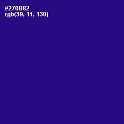 #270B82 - Blue Gem Color Image