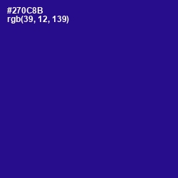 #270C8B - Blue Gem Color Image