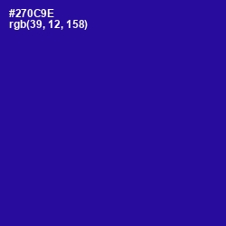 #270C9E - Blue Gem Color Image