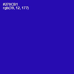 #270CB1 - Blue Gem Color Image