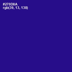 #270D8A - Blue Gem Color Image