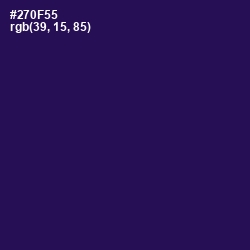 #270F55 - Violent Violet Color Image