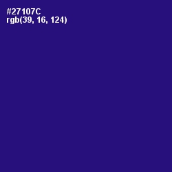 #27107C - Deep Blue Color Image