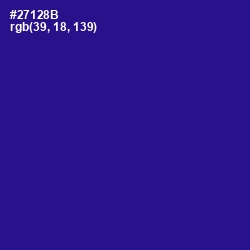 #27128B - Blue Gem Color Image