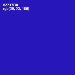 #2717BA - Persian Blue Color Image