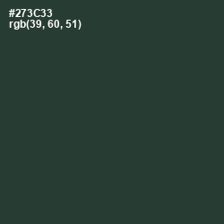 #273C33 - Outer Space Color Image