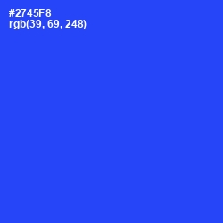 #2745F8 - Blue Ribbon Color Image