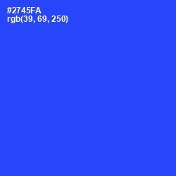 #2745FA - Blue Ribbon Color Image
