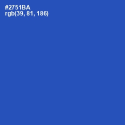 #2751BA - Cerulean Blue Color Image