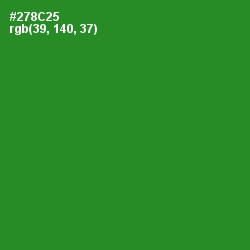 #278C25 - Forest Green Color Image