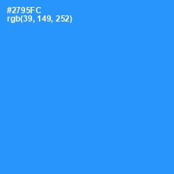 #2795FC - Dodger Blue Color Image