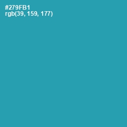 #279FB1 - Boston Blue Color Image