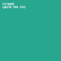 #27A88E - Jungle Green Color Image