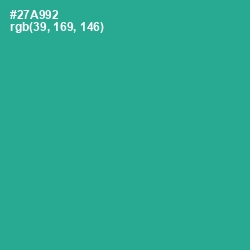 #27A992 - Jungle Green Color Image