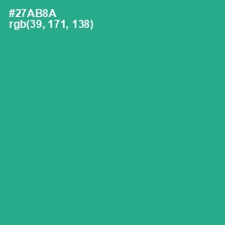 #27AB8A - Jungle Green Color Image