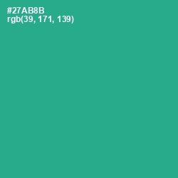 #27AB8B - Jungle Green Color Image