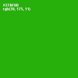 #27AF0B - Forest Green Color Image