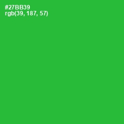 #27BB39 - Forest Green Color Image