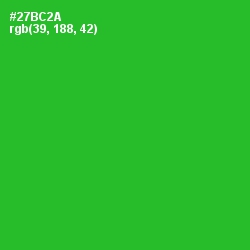 #27BC2A - Forest Green Color Image