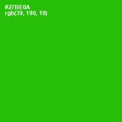 #27BE0A - Forest Green Color Image