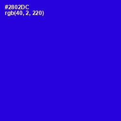 #2802DC - Dark Blue Color Image