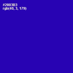 #2803B3 - Blue Gem Color Image