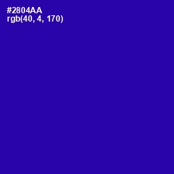 #2804AA - Blue Gem Color Image
