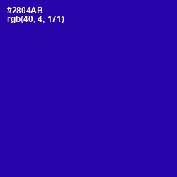 #2804AB - Blue Gem Color Image