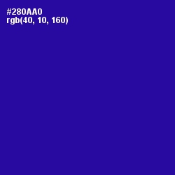 #280AA0 - Blue Gem Color Image