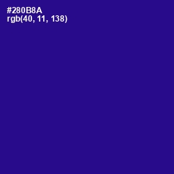 #280B8A - Blue Gem Color Image