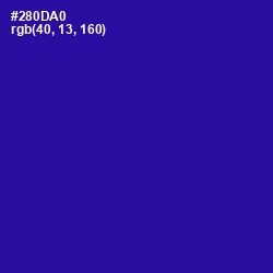 #280DA0 - Blue Gem Color Image
