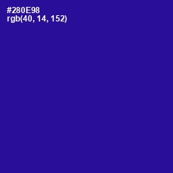 #280E98 - Blue Gem Color Image