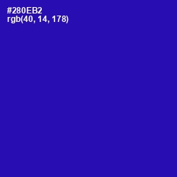 #280EB2 - Blue Gem Color Image