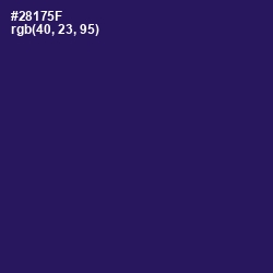 #28175F - Violent Violet Color Image