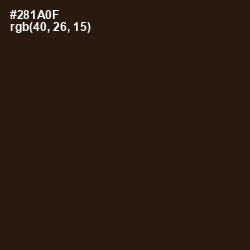 #281A0F - Coffee Bean Color Image