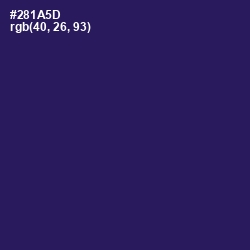 #281A5D - Violent Violet Color Image