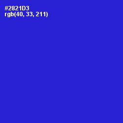 #2821D3 - Dark Blue Color Image