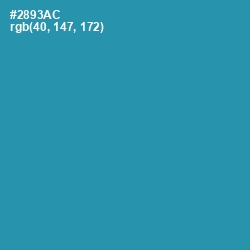 #2893AC - Boston Blue Color Image