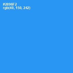 #2896F2 - Dodger Blue Color Image
