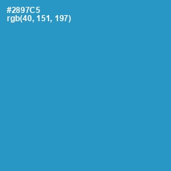 #2897C5 - Curious Blue Color Image